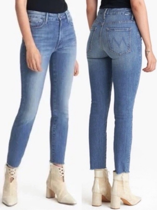 MOTHER Denim - MOTHER High Waisted Looker Ankle Fray Jeans After the Heartbreak 28 High Rise